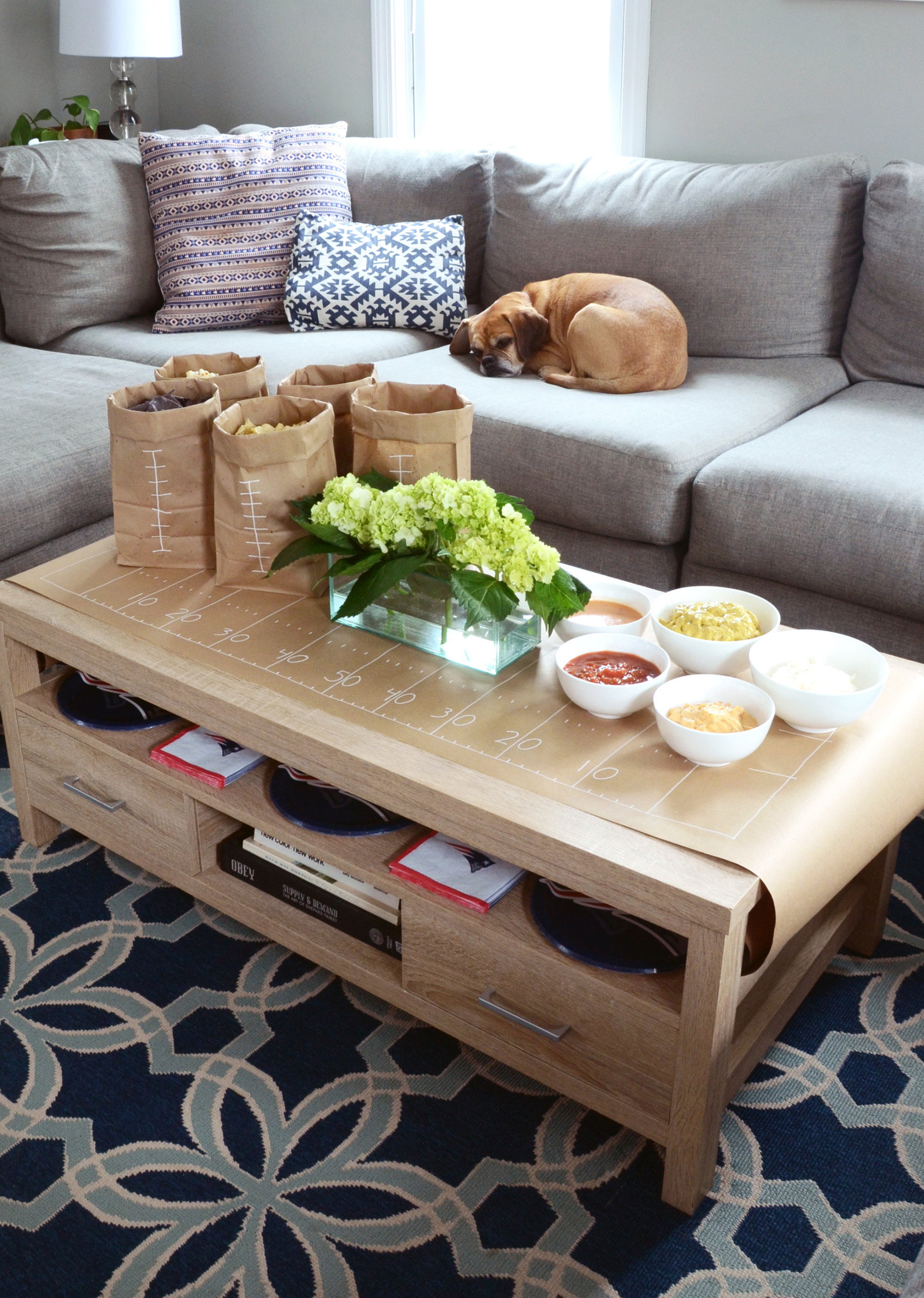 Last Minute Coffee Table Tailgate Party Ideas Transitional Living Room By Design Fixation Faith Provencher Houzz