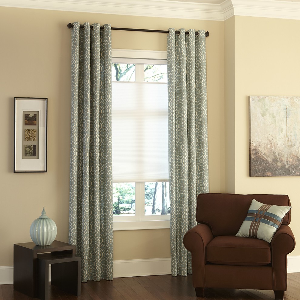 Layered Window Coverings for Maximum Insulation Traditional Living