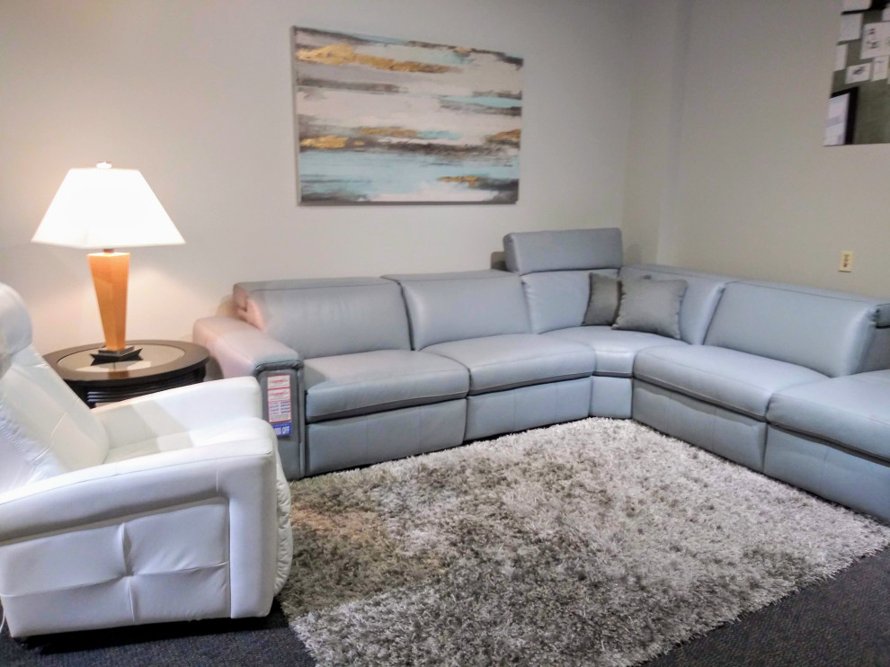 Inspiration for a modern living room remodel in Jacksonville