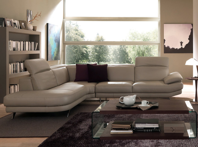 Leather Sectional B936 Principe by Natuzzi Editions Modern