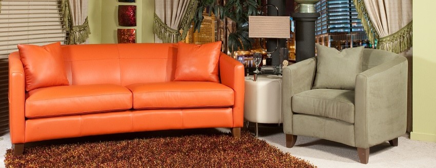 Leather Sofas & Leather Living Room Furniture Sets - Traditional