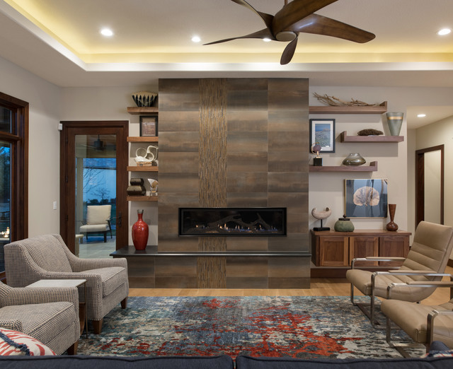 Leawood Kansas Villa Transitional Living Room Kansas City by