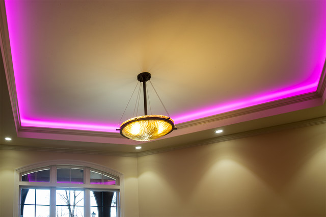 LED Ceiling Cove Lighting - コンテンポラリー - リビング - セントルイス - Super Bright LEDs |  Houzz (ハウズ)