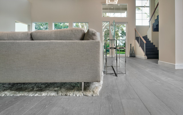 Legno Bastone Wide Plank Flooring - Contemporary - Living Room - Miami - by Legno  Bastone Wide Plank Flooring