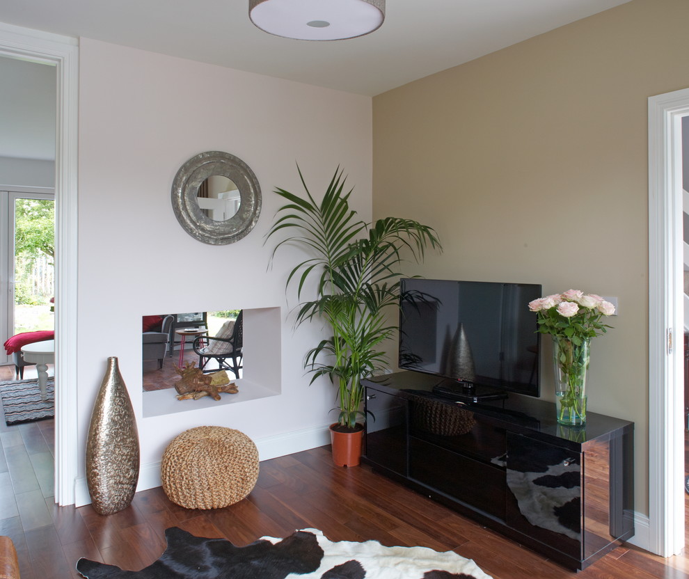 Living room - transitional living room idea in Dublin
