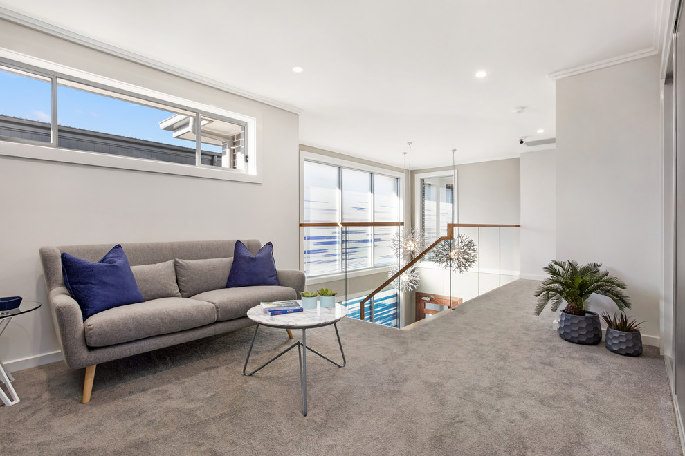 Photo of a contemporary living room in Sydney.