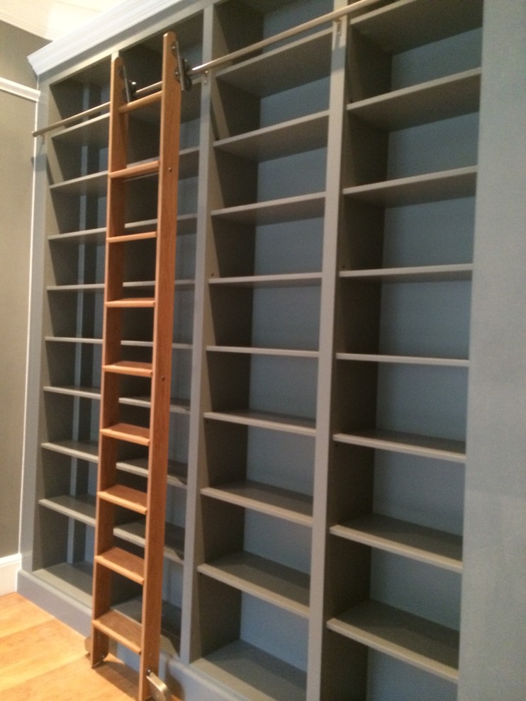 Library With Siding Ladder, Crouch End, London Modern Living Room London by Carpenter