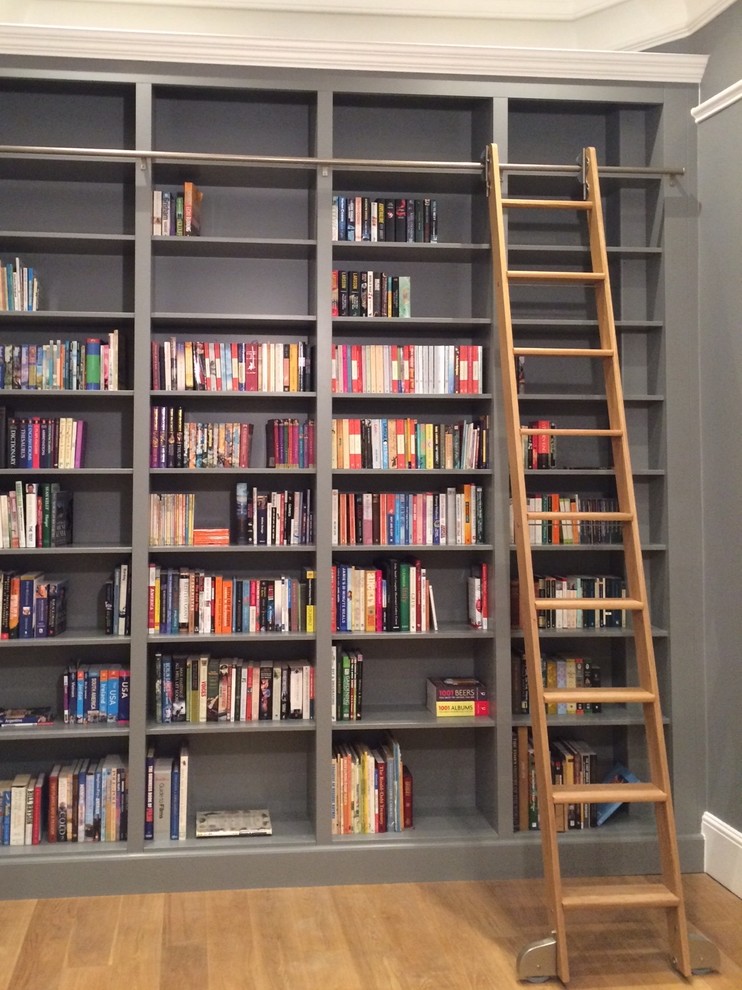 Library With Siding Ladder, Crouch End, London Modern Living Room London by Carpenter