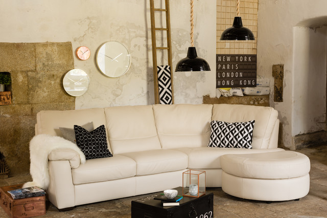 Lido Leather Corner Sofa - Shabby-chic Style - Living Room - Dublin - by  Harvey Norman Ireland | Houzz IE