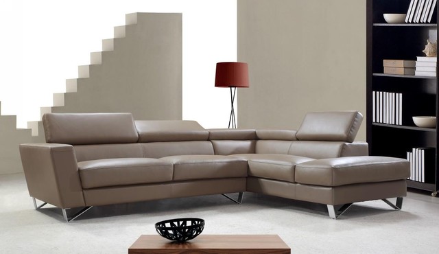 Light Brown Leather Sectional Sofa With, Medium Brown Leather Sectional Sofa