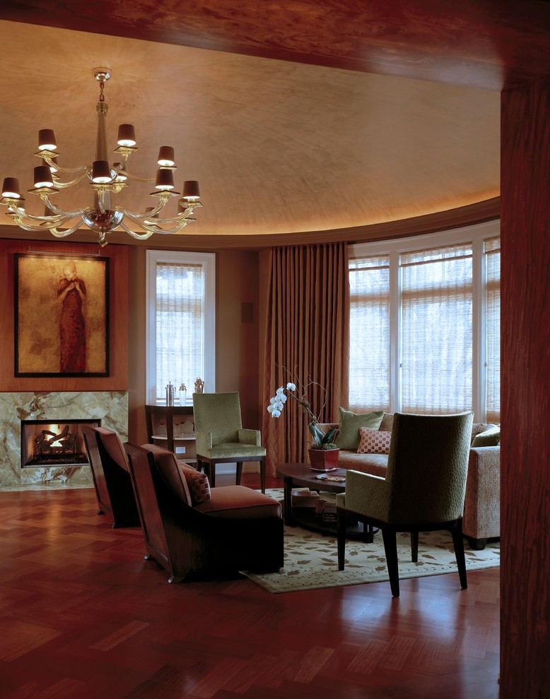 Example of a classic living room design in Chicago