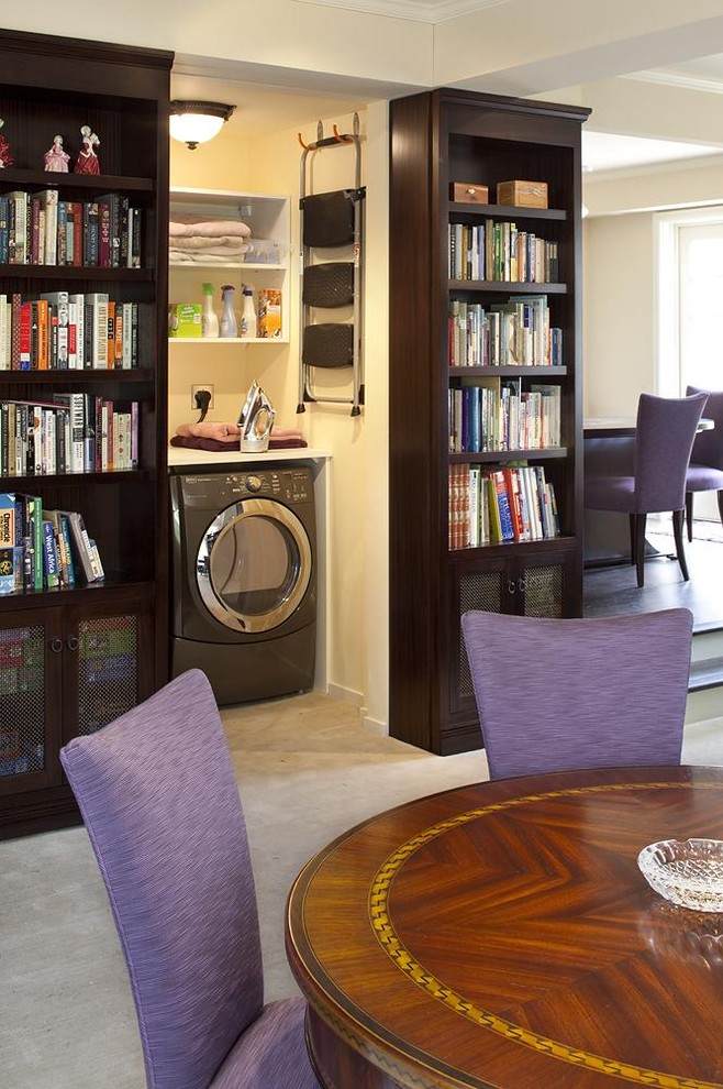 Elegant living room library photo in San Francisco