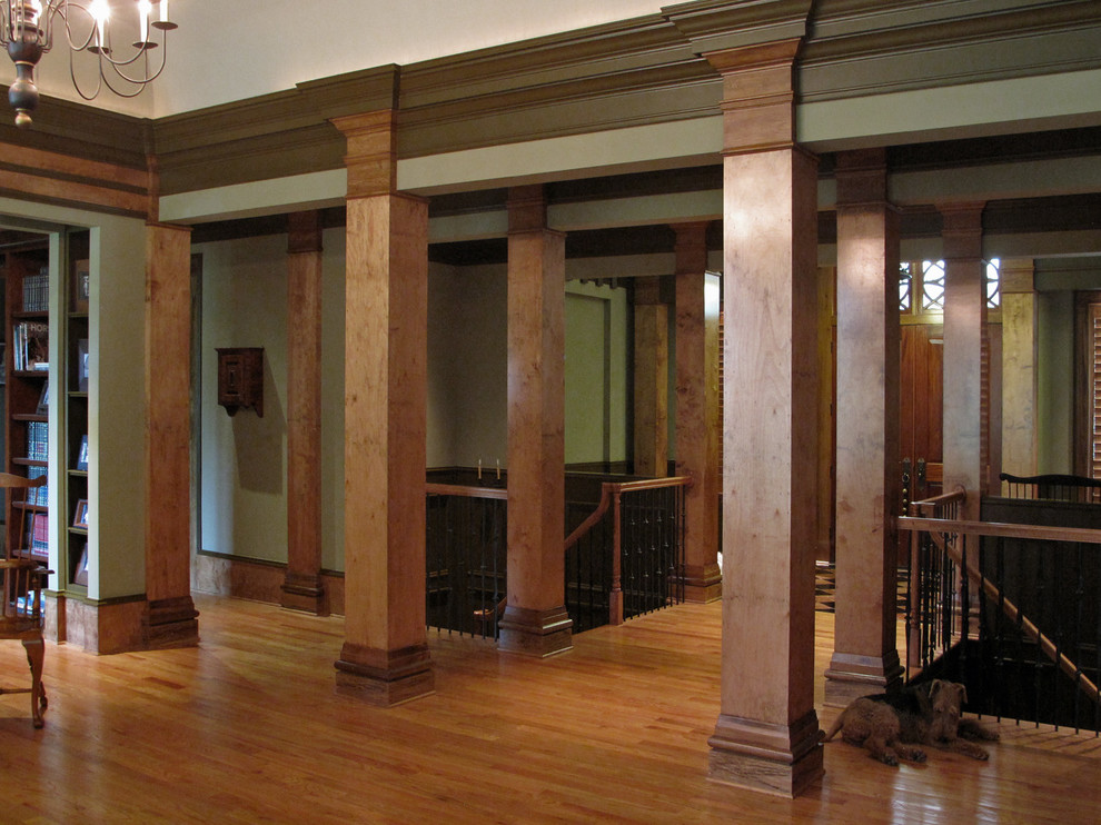Inspiration for a craftsman living room remodel in Atlanta