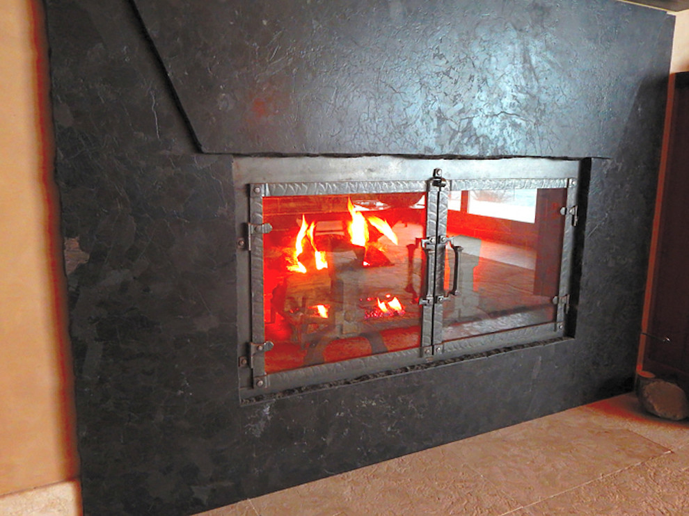 Little Whale Cove Remodel Rustic Living Room Portland by Three