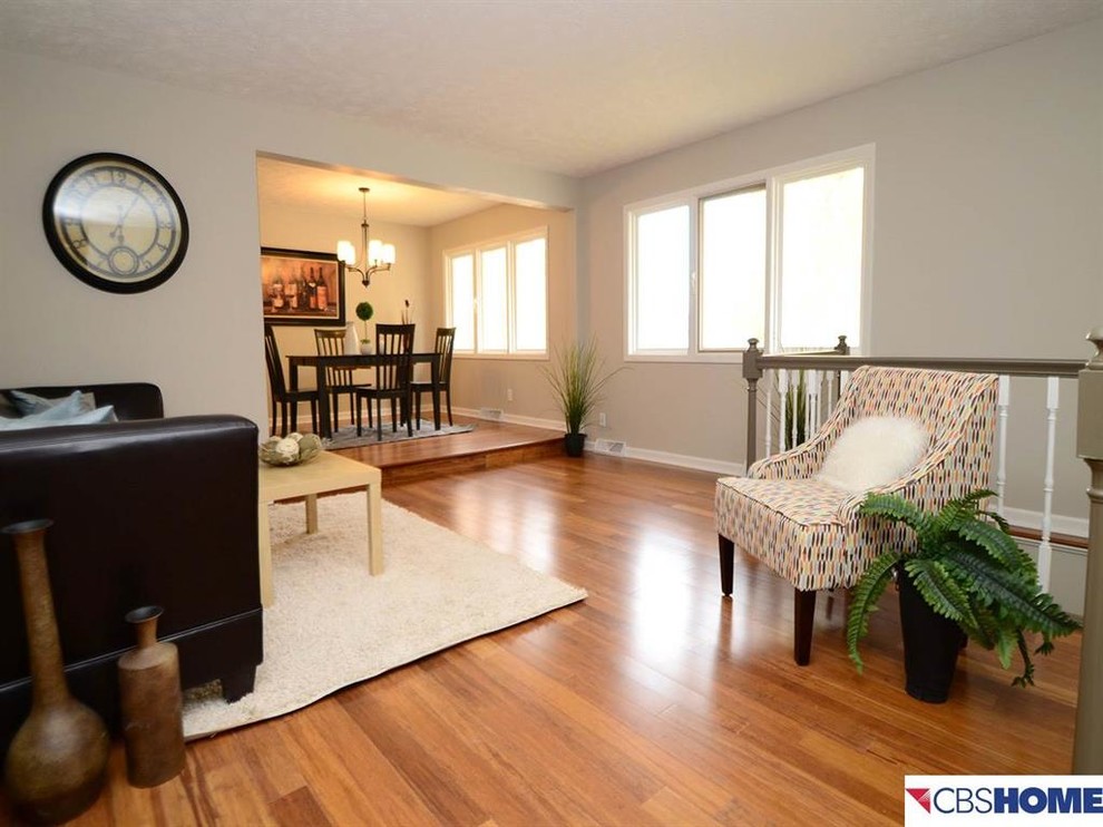 Living / Dining Remodel After with The Omaha Home Staging Co. - Modern ...