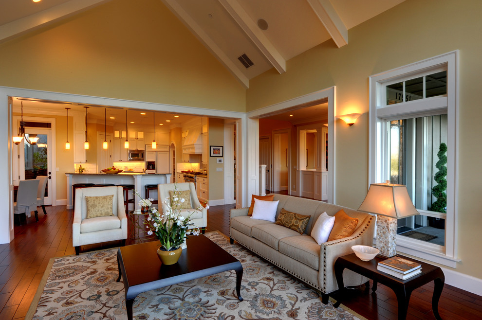 Living Room and Kitchen stage by Synergy Staging Contemporary