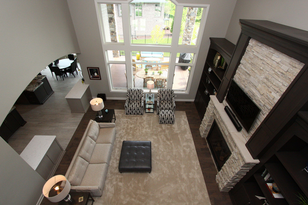 Living Room Bird's Eye View - Craftsman - Living Room - Other - by