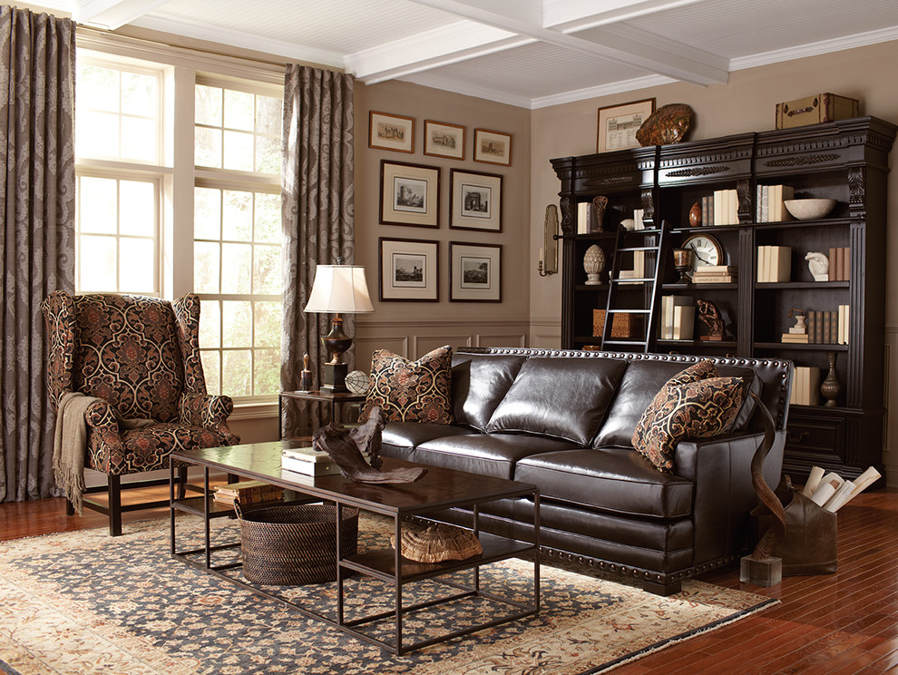 Living Room Cantor Leather Sofa By, Bernhardt Leather Furniture
