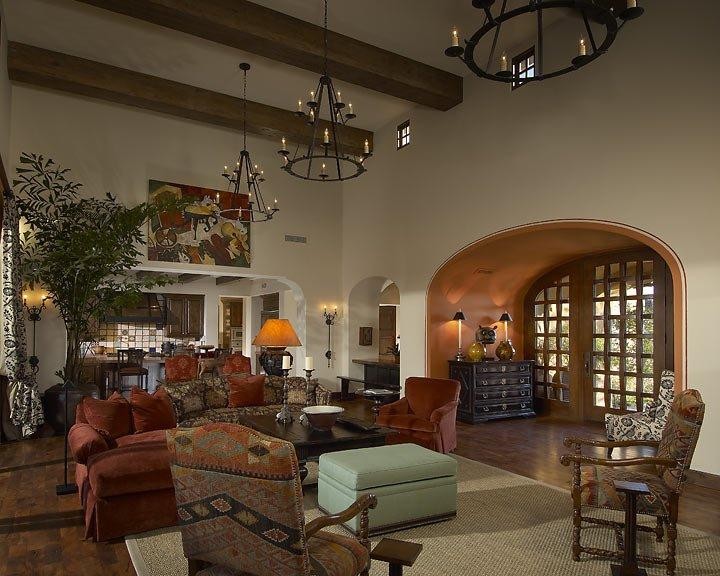 Inspiration for a mediterranean living room in Phoenix.