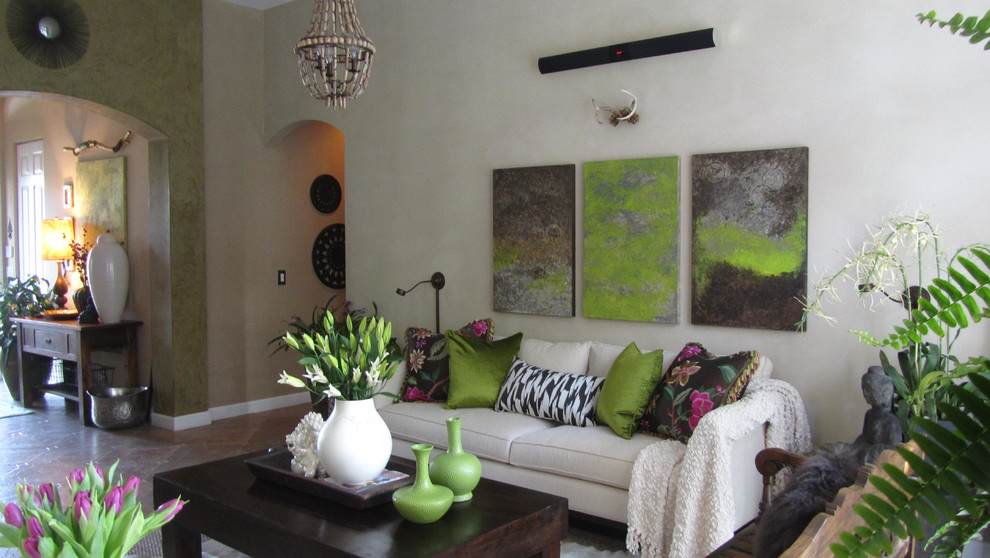 Living room - eclectic living room idea