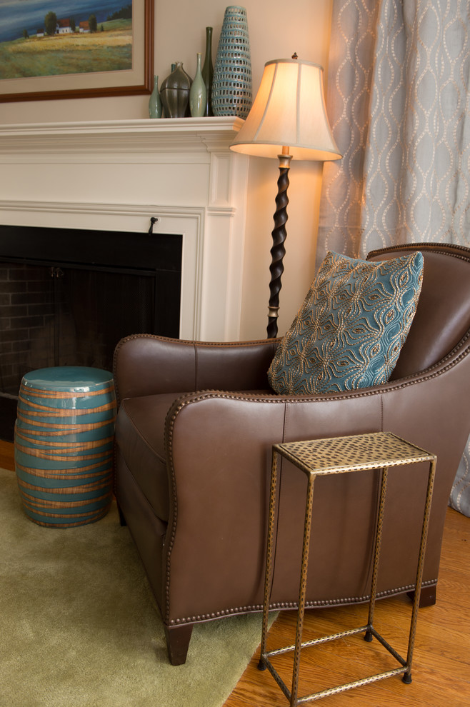 LIVING ROOM HUES OF BLUES AND GREENS Sea Glass inspired color