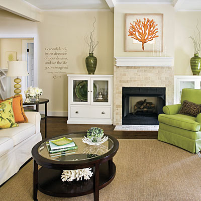 Living room - eclectic living room idea in Other