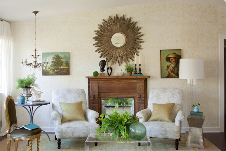 Eclectic living room photo in DC Metro