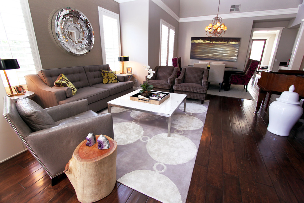Living room - contemporary living room idea in Orange County