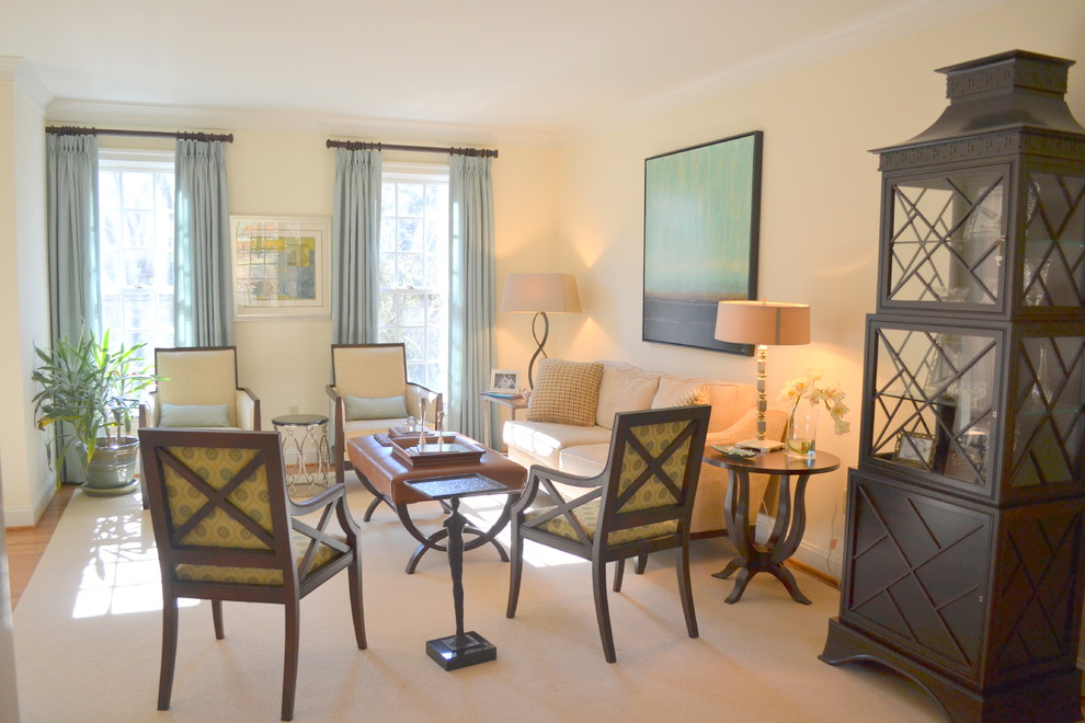 Living Room New Traditional Traditional Living Room DC Metro