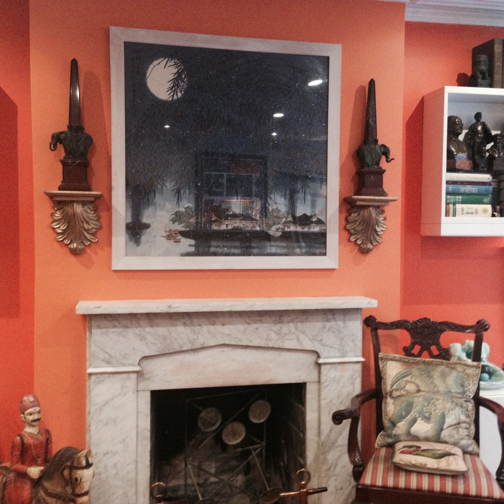 Living room renovation New York Eclectic Living Room New York