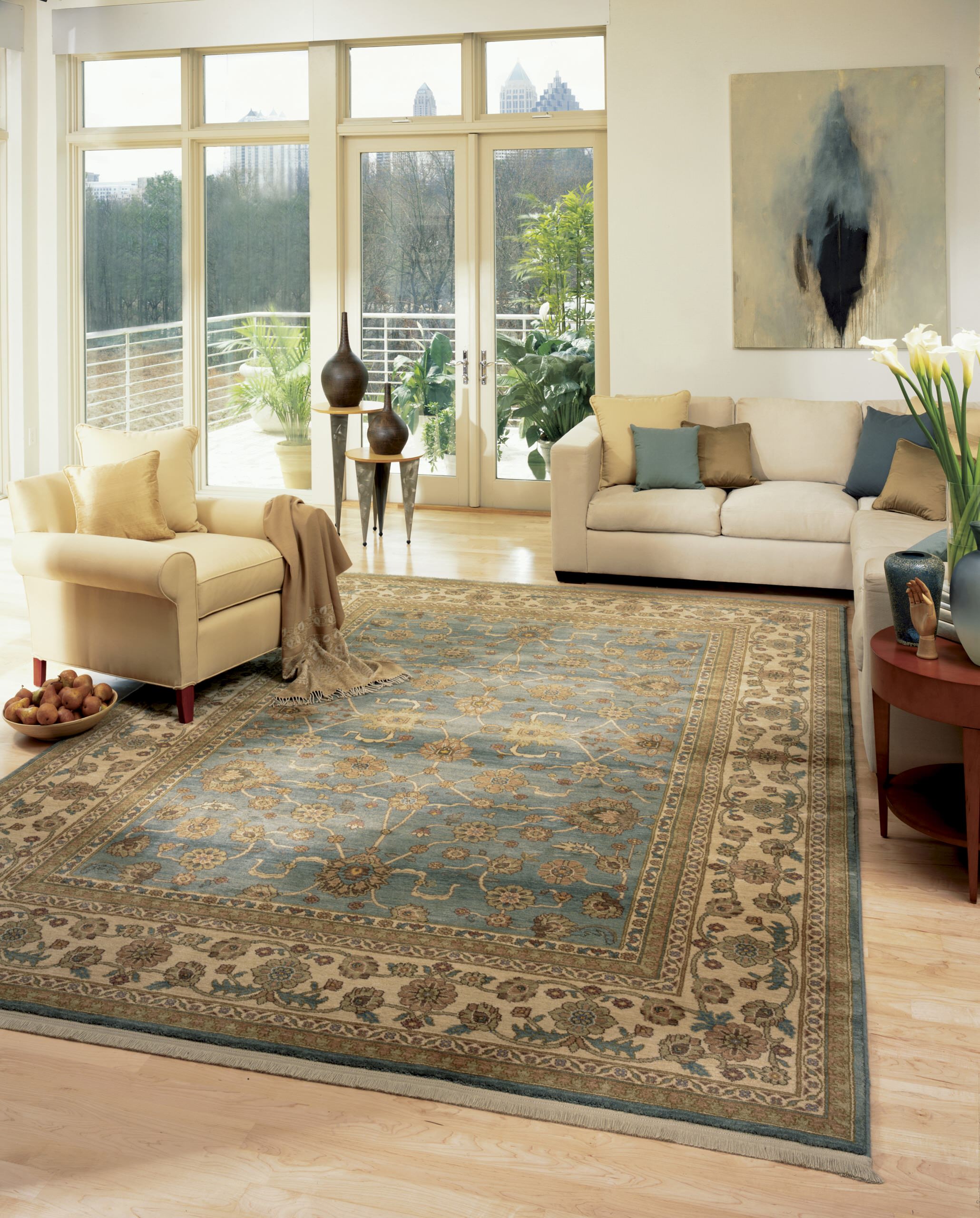 Living Room Rugs - Transitional - Living Room - Boston - by Dover Rug &  Home | Houzz