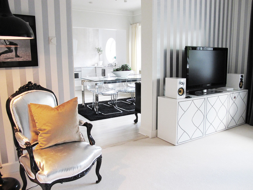 Inspiration for a contemporary living room remodel in Other