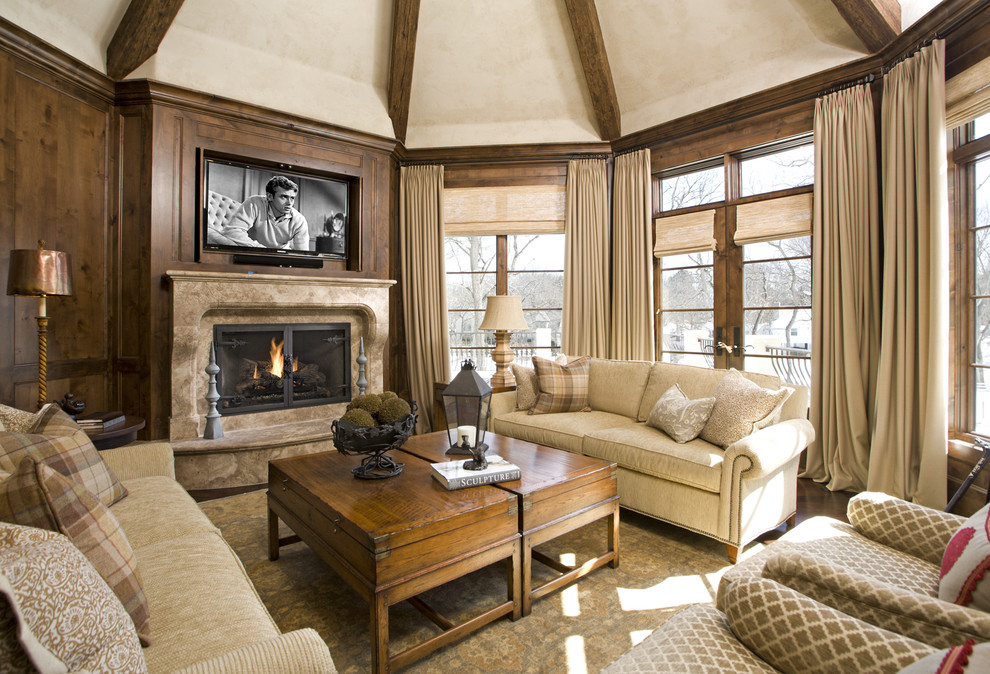 This is an example of a traditional living room in Minneapolis.