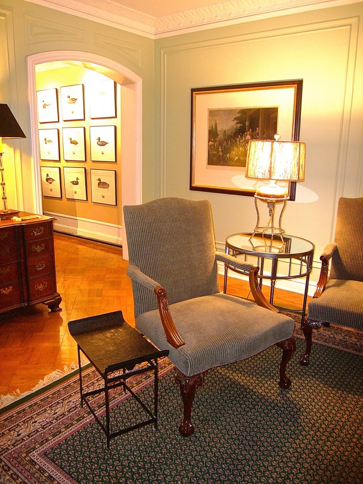 Living Room to Foyer Living Room St Louis by InterDesign Studio