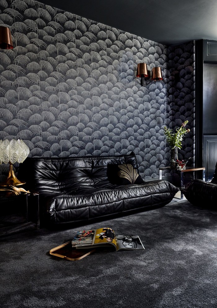 Living room wallpaper ideas - Eclectic - Living Room - Sussex - by ...