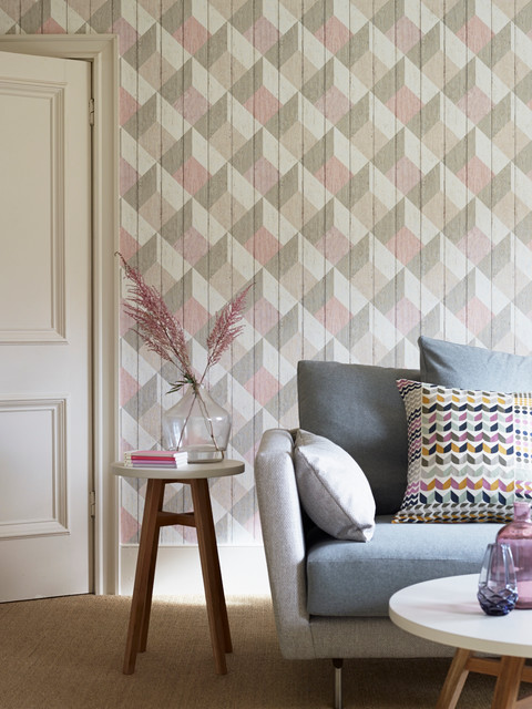 Living room wallpaper ideas - Contemporary - Living Room - Sussex - by ...