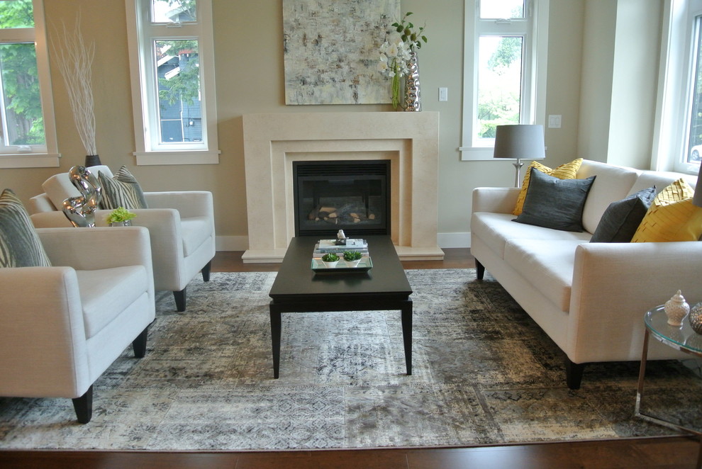 Living room - contemporary living room idea in Vancouver