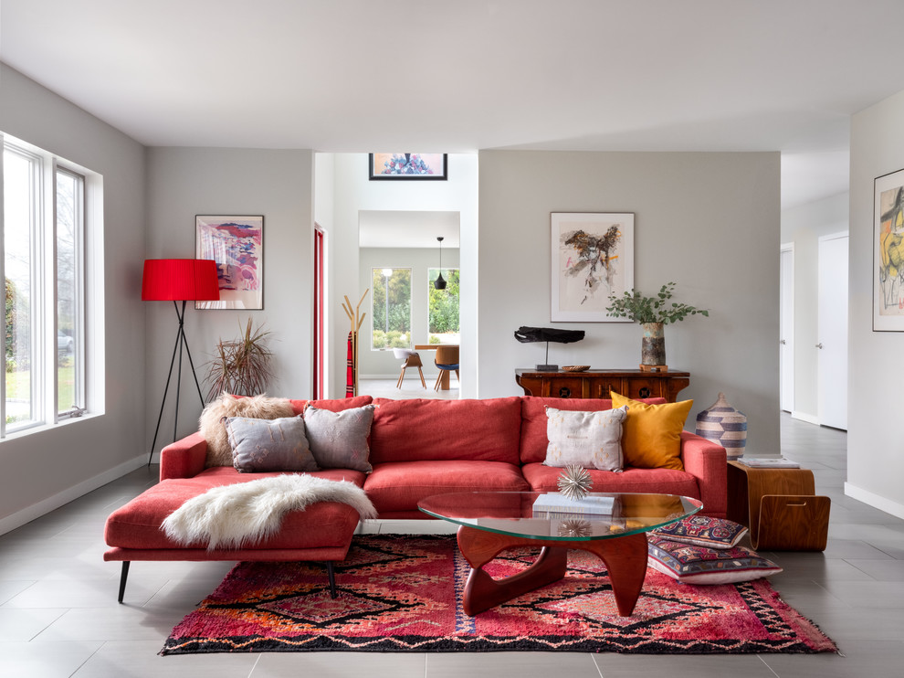 global eclectic living room