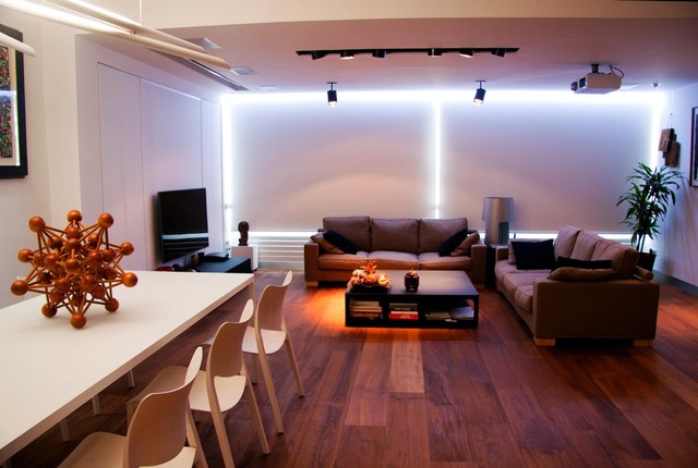 Living with indirect recessed LED light. - Modern - Living Room - San Francisco - by Isolina Mallon | Houzz IE