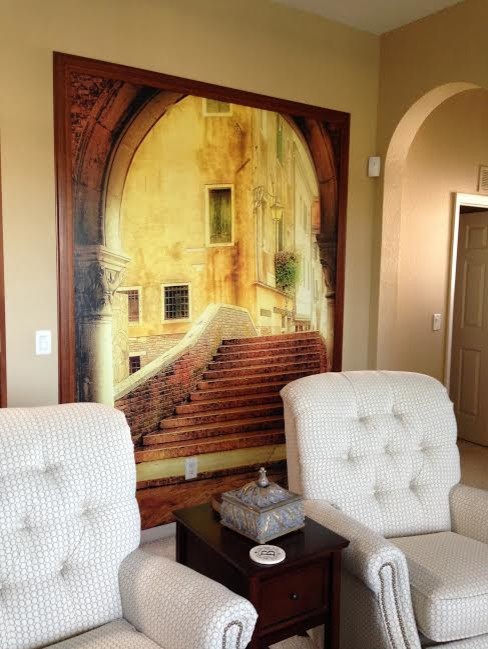 Inspiration for a mediterranean formal living room in Miami.