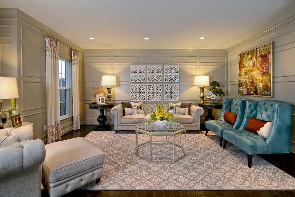 Inspiration for a contemporary living room in DC Metro.