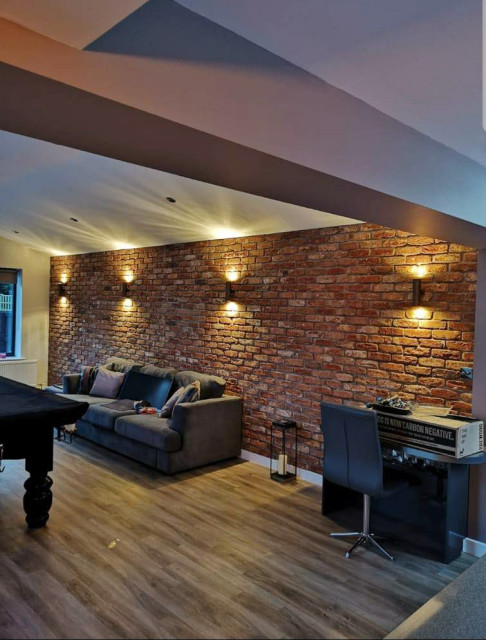 Local Installation of our Antique Blend Brick Slips - Contemporary - Living  Room - Other - by Brick Slip Ltd | Houzz UK