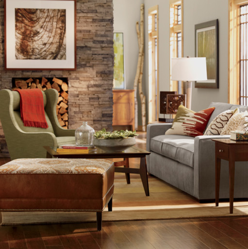 Lodge Living Room Ethan Allen Jacksonville FL Eclectic Living Room Jacksonville by