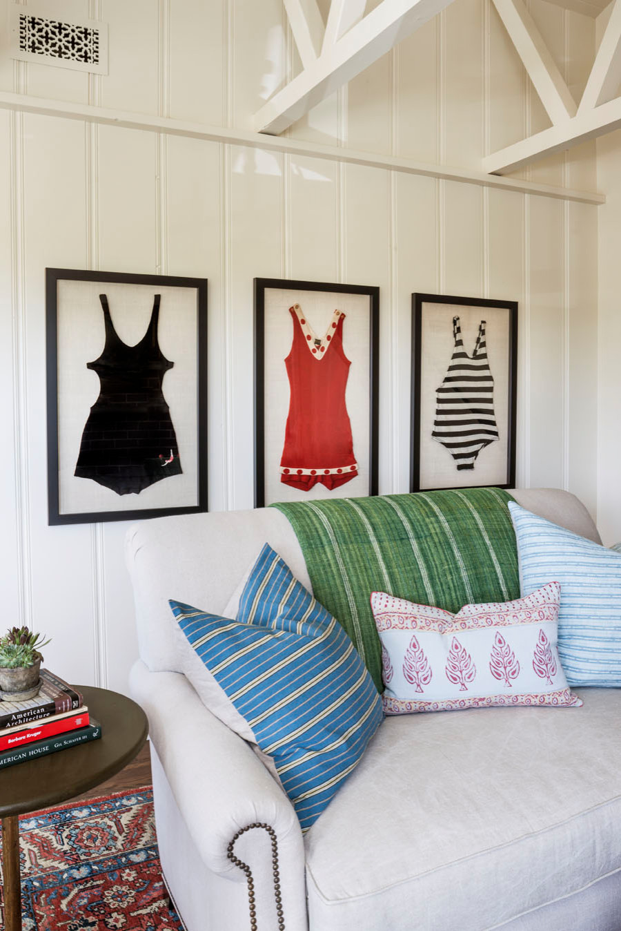 framed vintage swimsuits