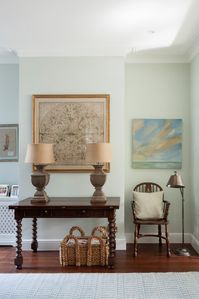 Inspiration for a mid-sized transitional living room remodel in London