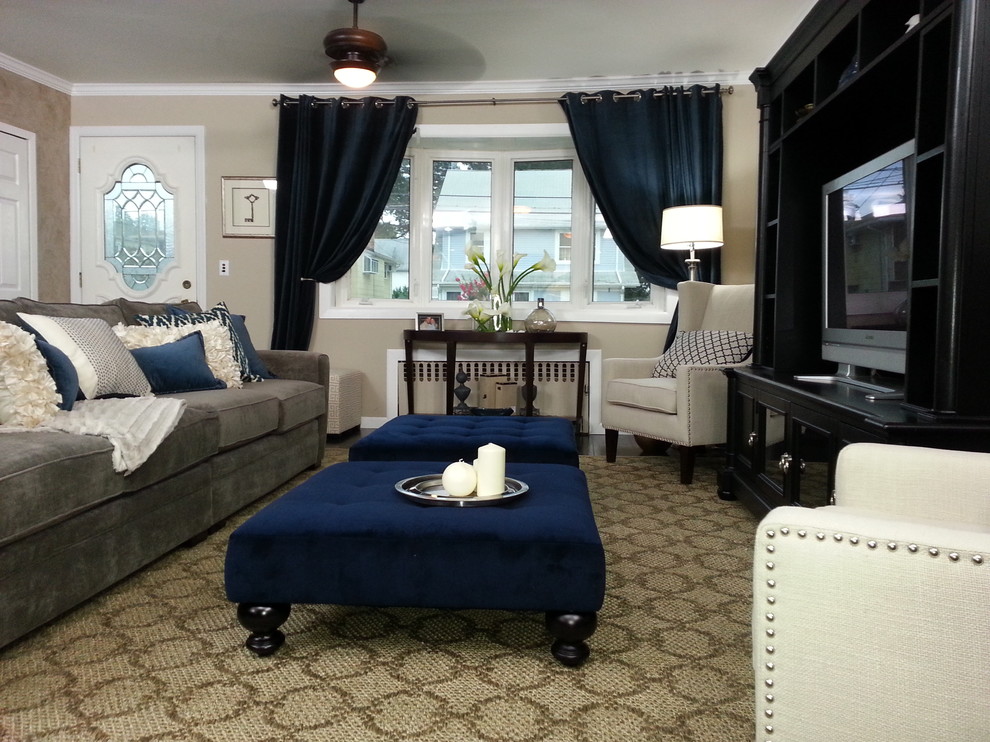 Long Island Home Transitional Living Room New York by Design MACS Houzz