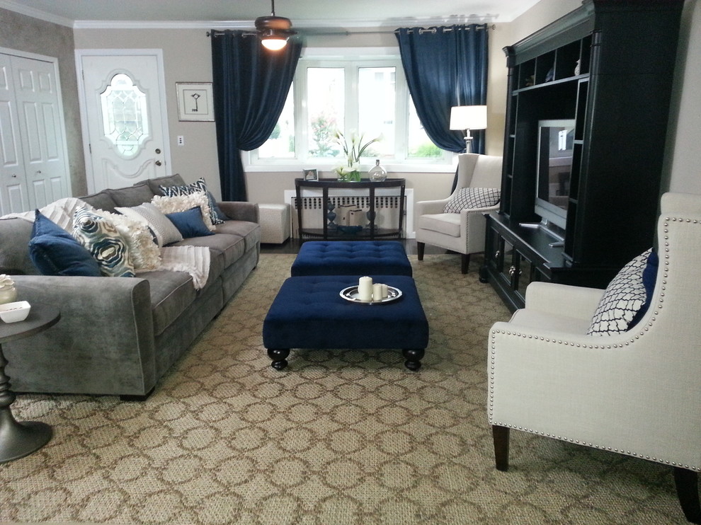 Long Island Home Transitional Living Room New York by Design