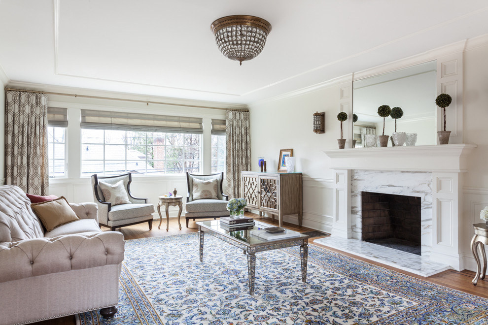 Long Island Starter Home Transitional Living Room New York by