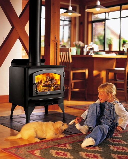 Lopi Republic 1750 Wood Stove - Coastal - Games Room - Seattle - by Lopi |  Houzz IE
