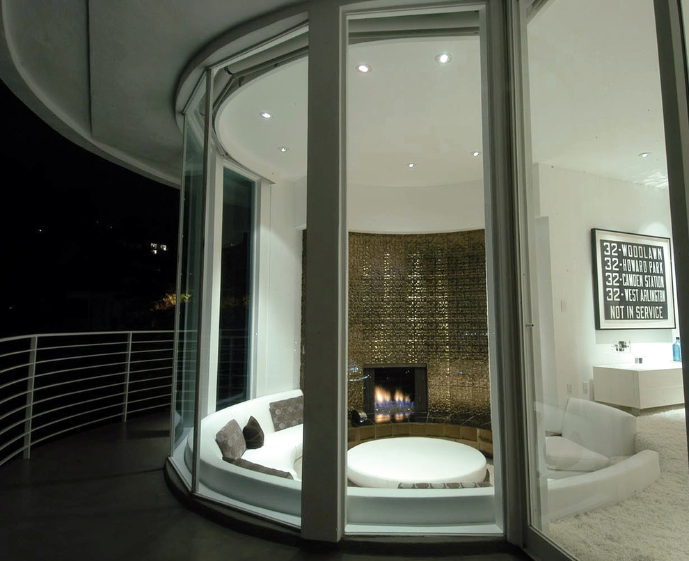 Example of a trendy living room design in Las Vegas